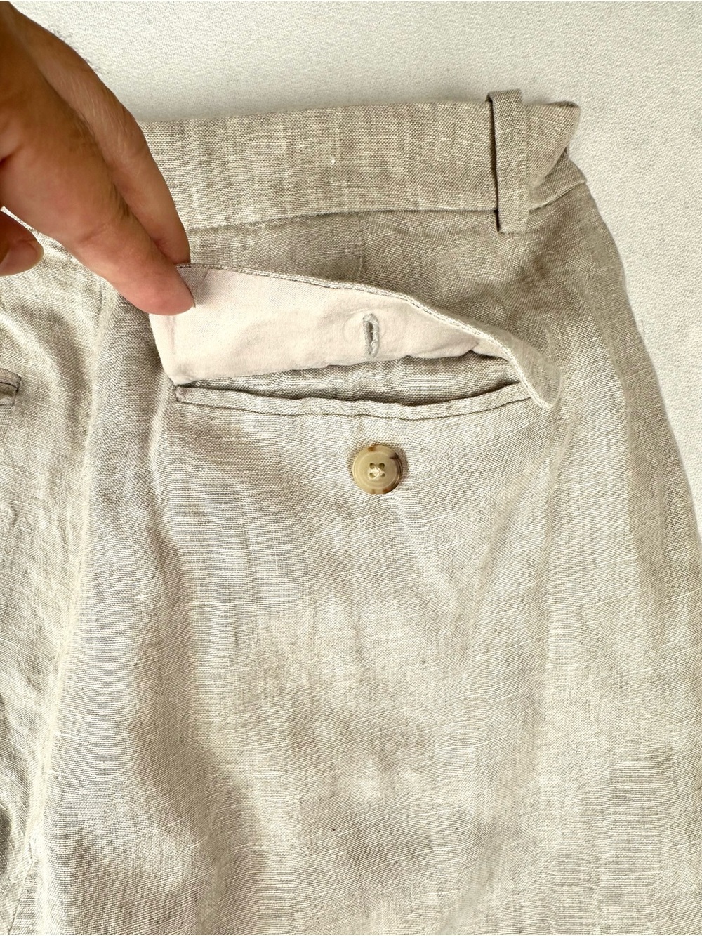 J Crew Linen Essential Wide Leg Pant Trouser Office Neutral Office Career - Picture 7 of 12